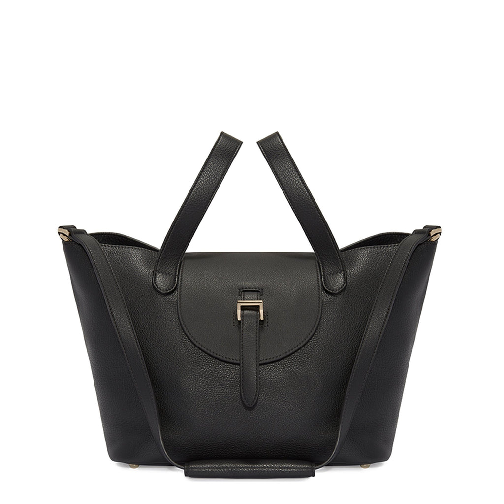 Meli Melo Thela Medium Bag (Black, Zip Closure)