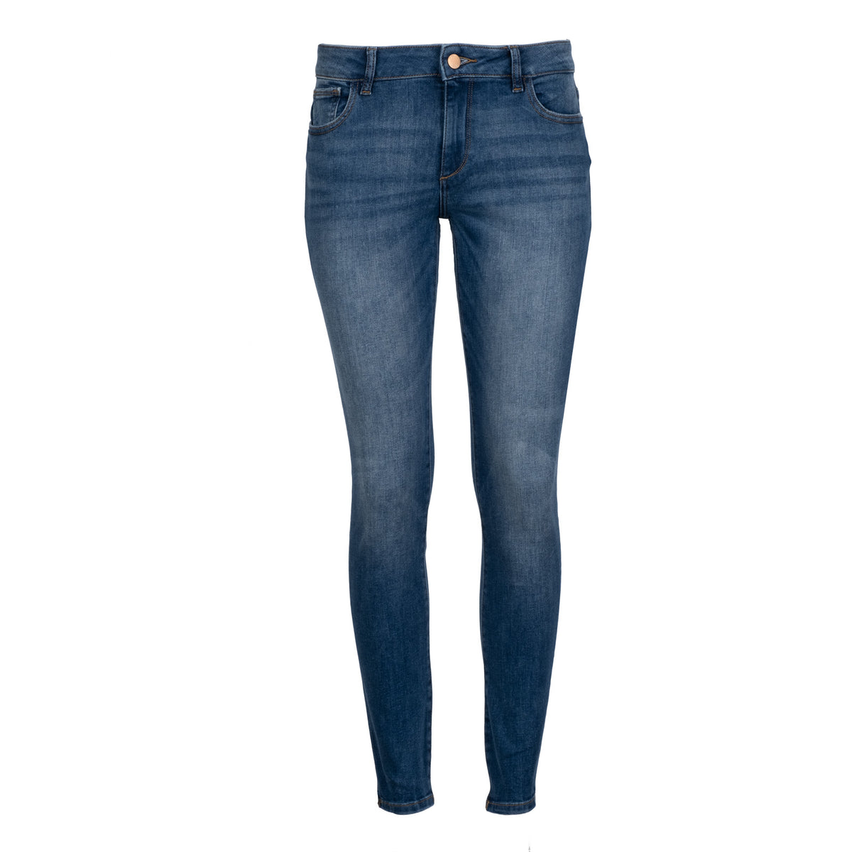 DL1961 Emma Low Rise Skinny Jeans Marcos Mid Indigo Wash